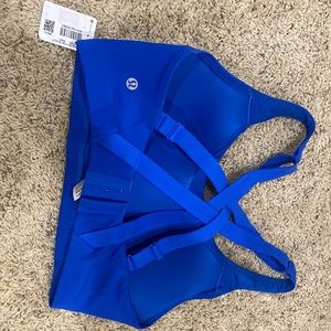 Lululemon bright blue Energy bra high support 34DD